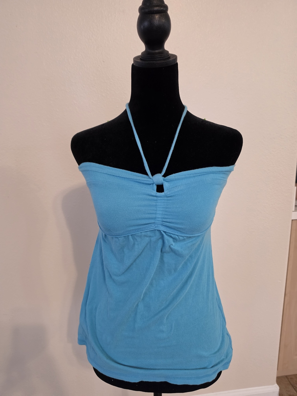 American Eagle Outfitters Turquoise Halter Tube Top